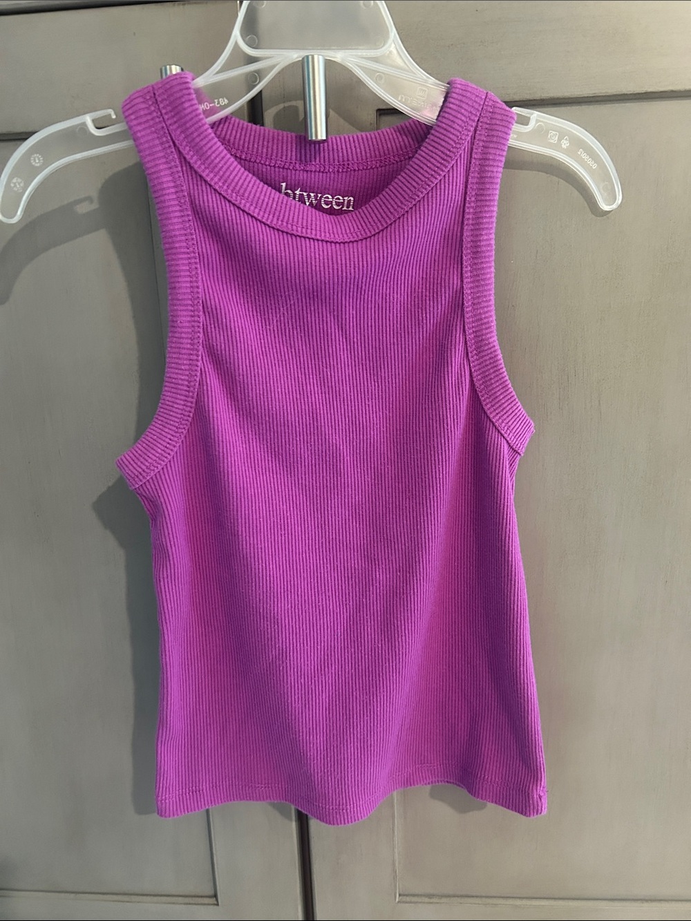 btween Ribbed Tank Top - Violet